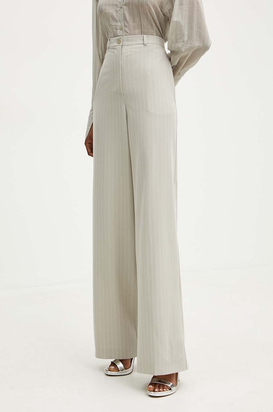 Hlače Patrizia Pepe s elastinom siva 8P0615.A457