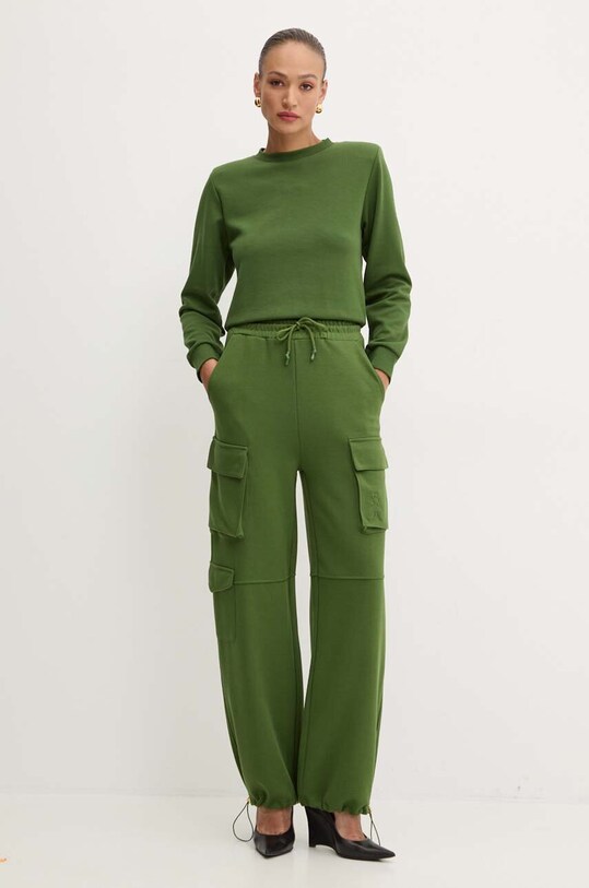 Спортивні штани Patrizia Pepe 8P0617.J219 зелений AW24