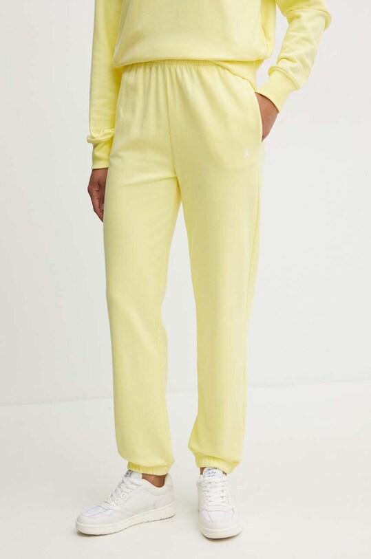 Patrizia Pepe pantaloni de trening din bumbac bumbac galben 8P0618.J079