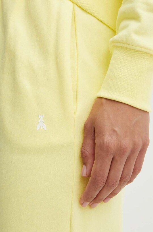 Patrizia Pepe pantaloni de trening din bumbac galben 8P0618.J079