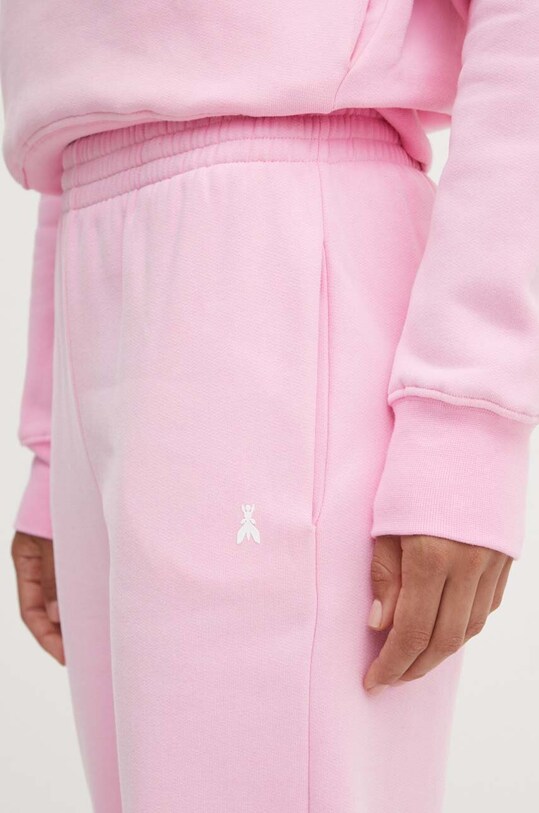 Patrizia Pepe pantaloni de trening din bumbac roz 8P0618.J079