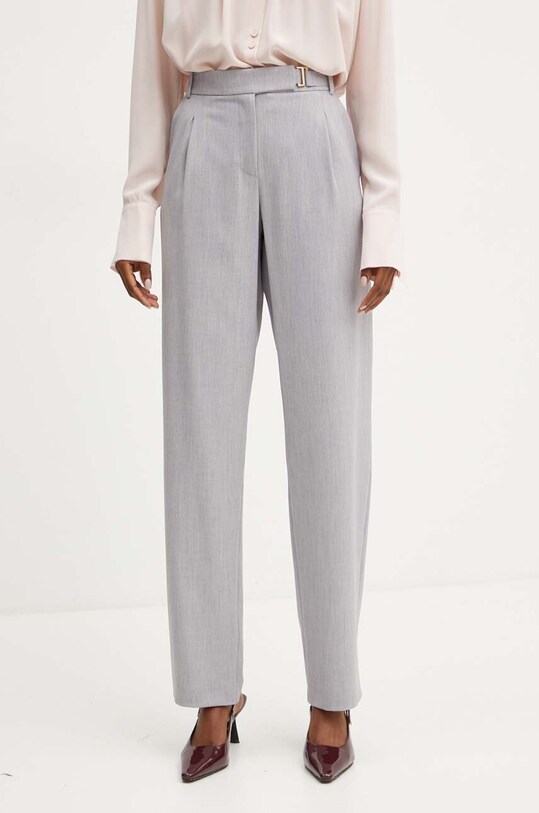 Patrizia Pepe pantaloni tricotaj gri 8P0622.A453