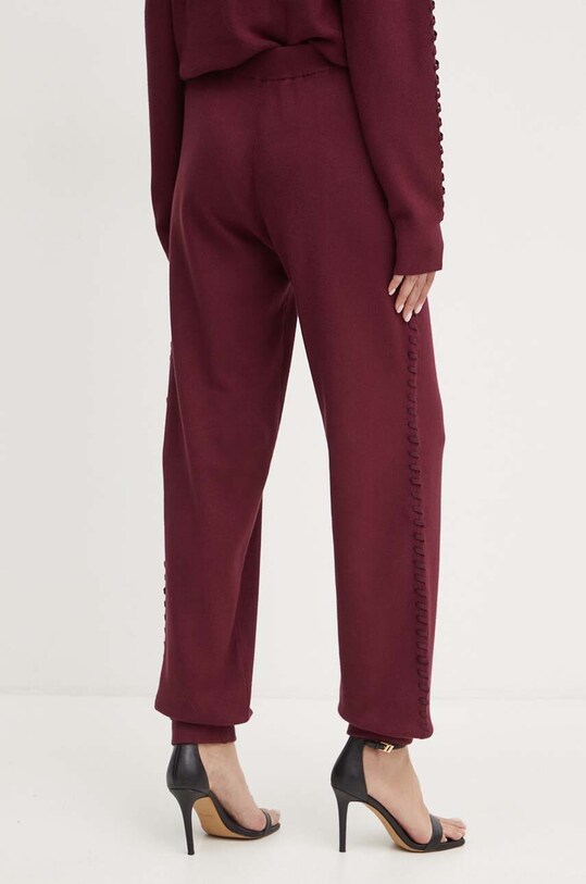 Îmbrăcăminte Patrizia Pepe pantaloni de trening 8P0647.K207 burgundia