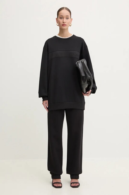 Iceberg pantaloni de trening din bumbac B122.6314 negru AW24