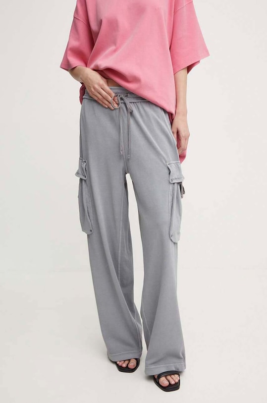 Βαμβακερό παντελόνι G-Star D24568.B661 γκρί AW24