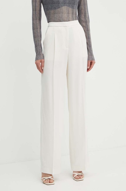 BOSS spodnie tkanina beżowy 50518419