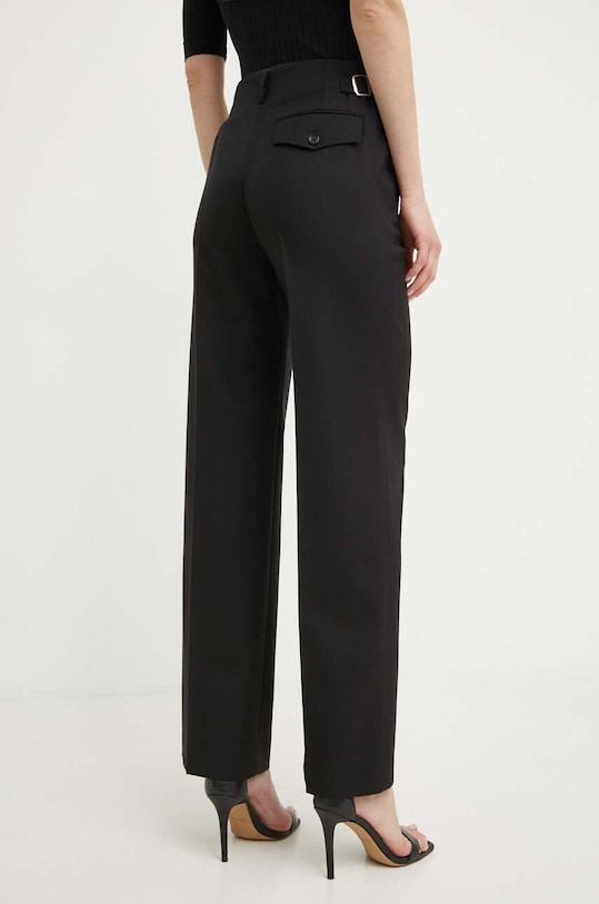 Ρούχα Βελούδινο παντελόνι BOSS 50518853 μαύρο