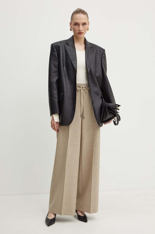 Παντελόνι BOSS 50518871 μπεζ AW24