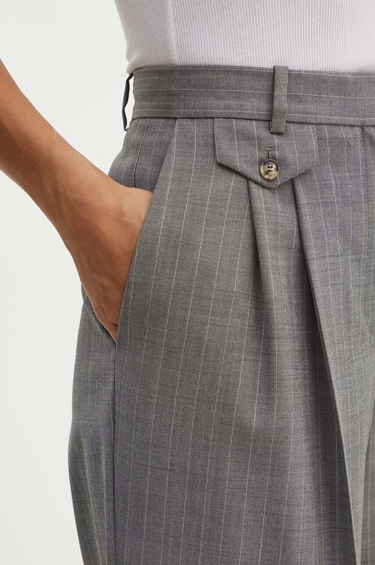 BOSS pantaloni de lana gri 50525850