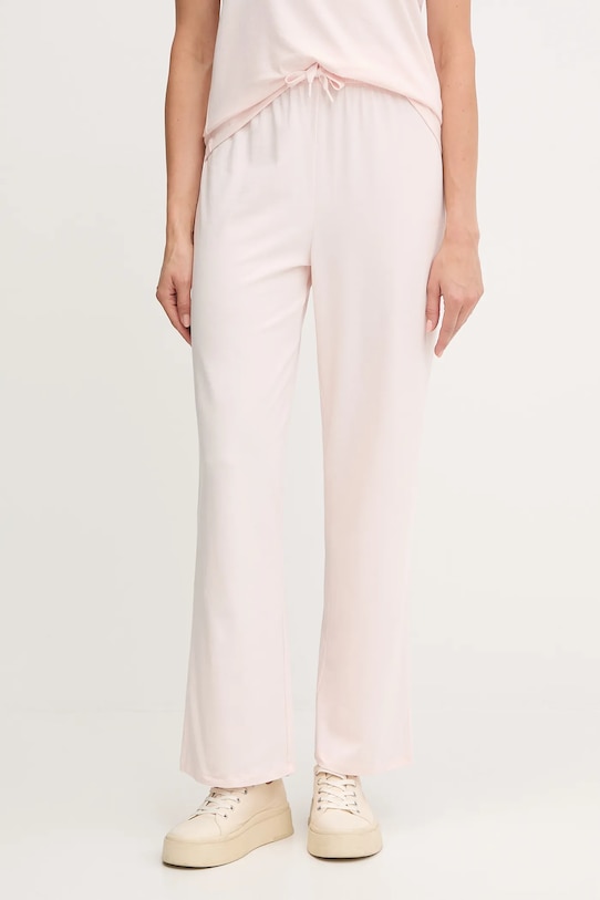 BOSS pantaloni de lounge tricotaj roz 50520148