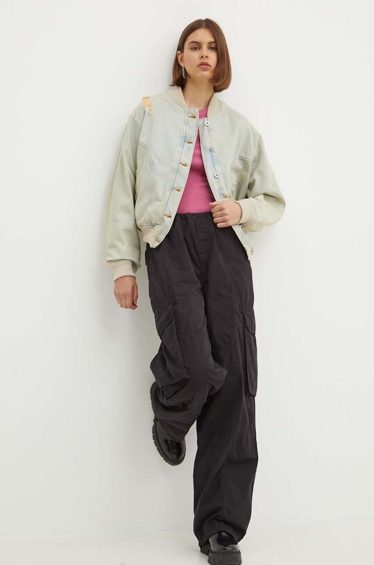 Hugo Blue pantaloni de bumbac 50517314 negru AW24