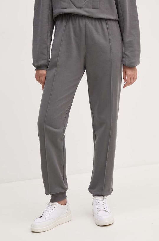 Bavlněné tepláky Dkny pletenina šedá D2B4A140