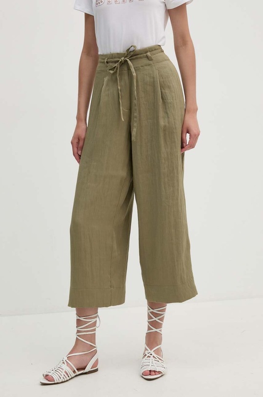 Dkny spodnie tkanina zielony P4EKTX63