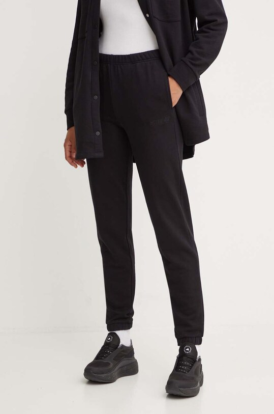 Guess pantaloni de trening din bumbac RGINE bumbac negru V4YB11.KC6W1