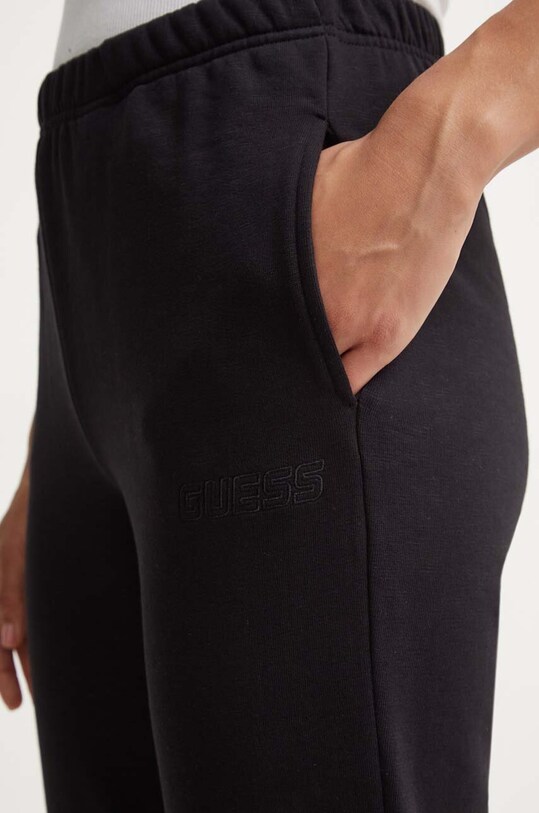 Guess pantaloni de trening din bumbac RGINE negru V4YB11.KC6W1