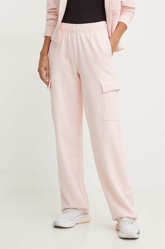 Guess spodnie dresowe bawełniane RGINE V4YB10.KC6W1 różowy AW24