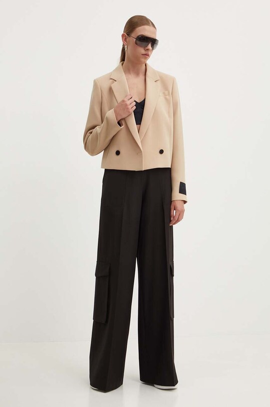 HUGO spodnie 50518970 czarny AW24