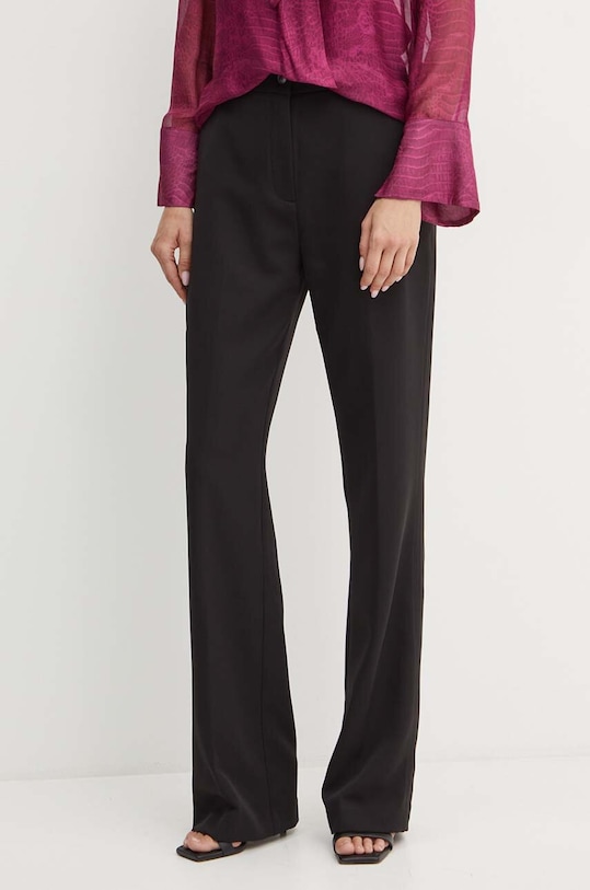 Guess pantaloni CARLA drept negru W4YB30.WFWX2