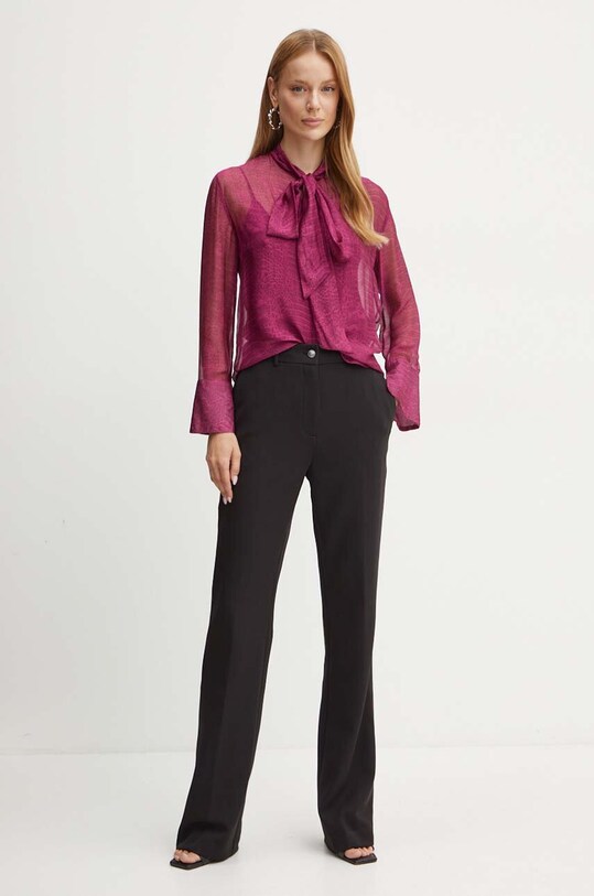 Guess pantaloni CARLA W4YB30.WFWX2 negru SS25