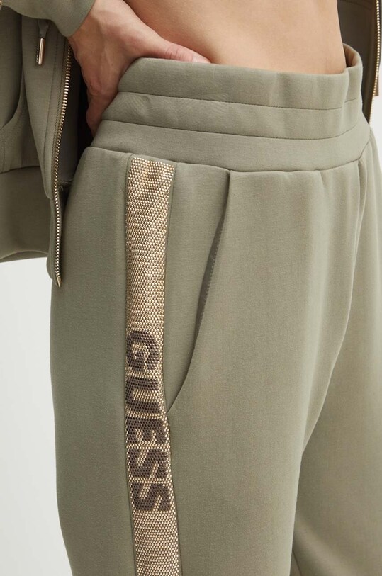 Guess pantaloni della tuta verde W4YB40.KBYE2