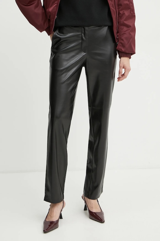 Guess pantaloni LIA drept negru W4YB18.WF8Q0
