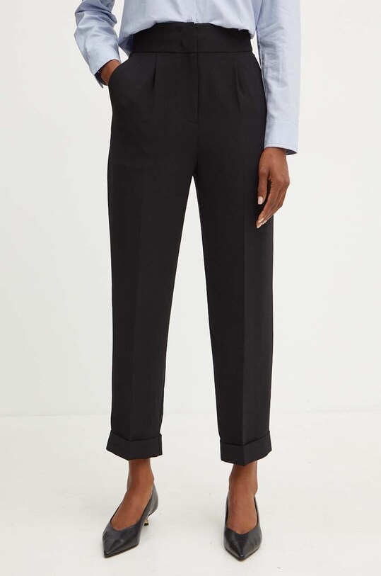 Armani Exchange pantaloni drept negru 6DYP10.YN9JZ