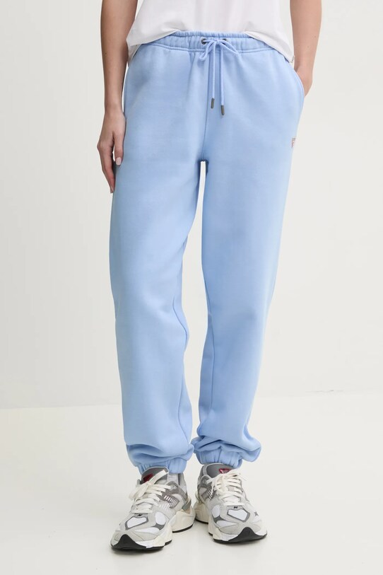 Guess Jeans pantaloni de trening tricotaj albastru W4YB33.KC811