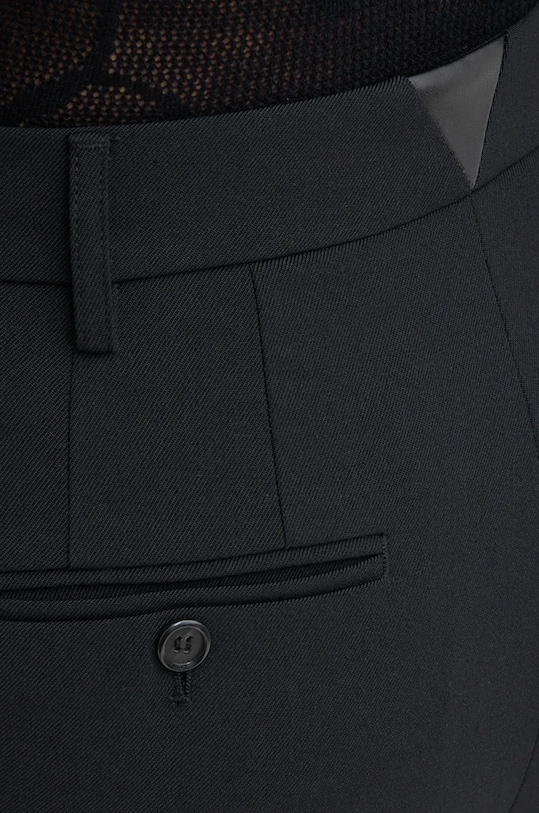 Hlače s primjesom vune Pinko crna 103700.A1XX