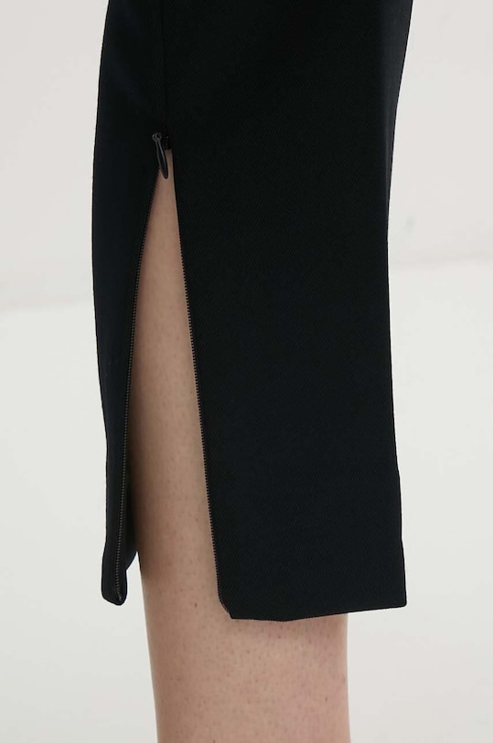 Pinko spodnie z domieszką wełny 103702.A1XX czarny