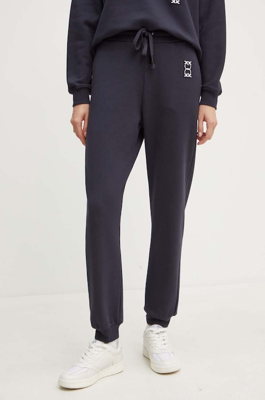 Pinko spodnie dresowe bawełniane bawełna granatowy 100371.A23C