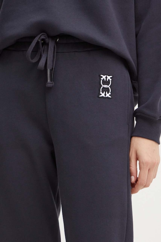 Pinko spodnie dresowe bawełniane granatowy 100371.A23C
