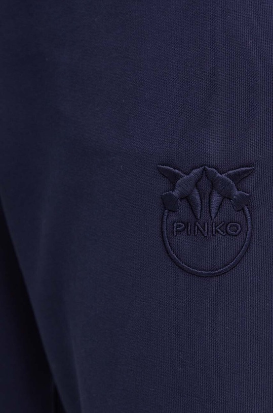 Pinko pantaloni della tuta di cotone blu navy 100371.A21P
