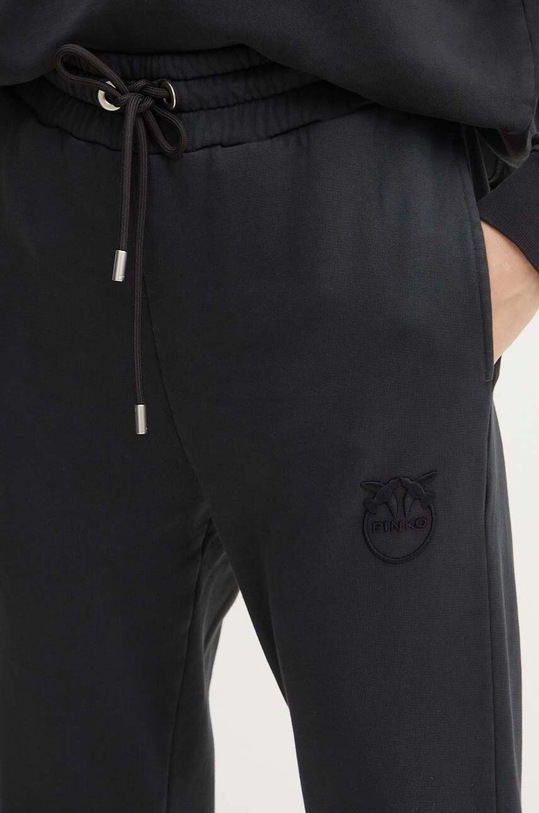 Pinko pantaloni de trening din bumbac negru 100371.A21P