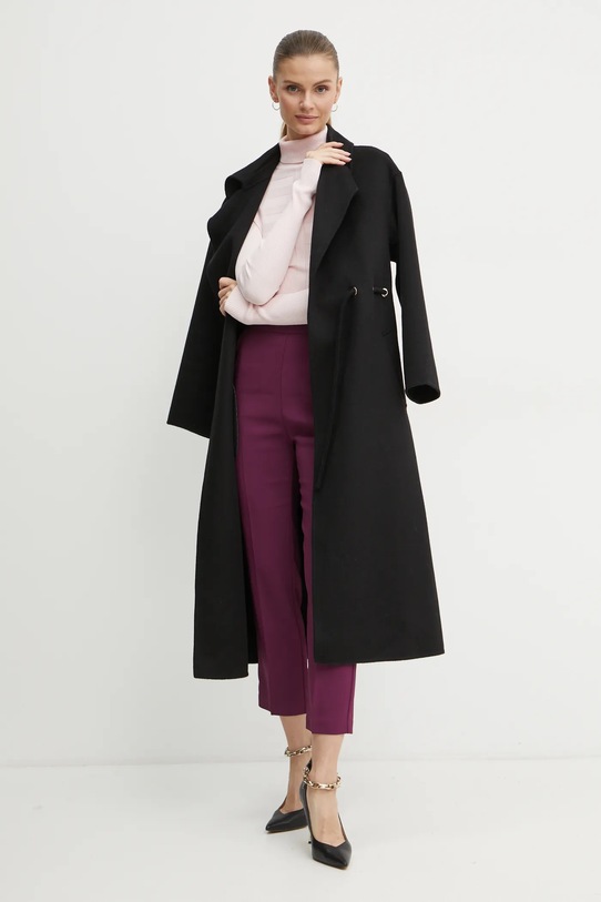 Kalhoty Pinko 102861.A213 burgundské AW24