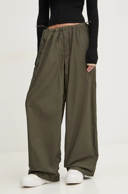 Tommy Jeans spodnie tkanina zielony DW0DW19310