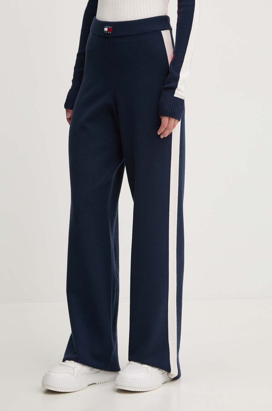 Tommy Jeans spodnie dresowe dzianina granatowy DW0DW18532