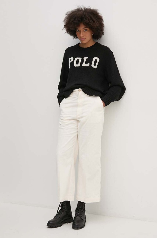 Polo Ralph Lauren pantaloni de catifea cord 211940714 bej AW24