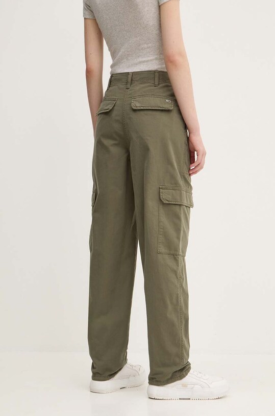Одежда Хлопковые брюки Tommy Jeans DW0DW18510 зелёный