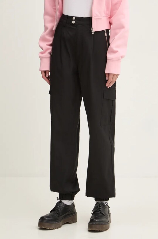 Tommy Jeans pantaloni panza negru DW0DW18592