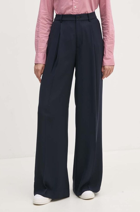 Lauren Ralph Lauren spodnie tkanina granatowy 200908891