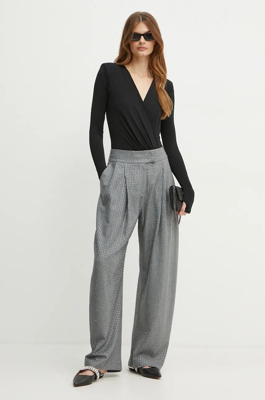 Pinko pantaloni 103549.A287 gri AW24