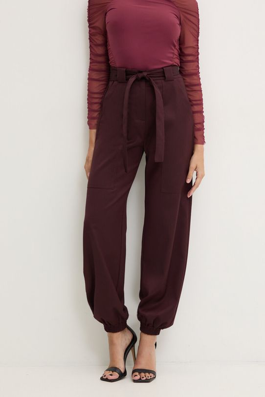 Hlače Pinko pletivo bordo 104379.A1B3