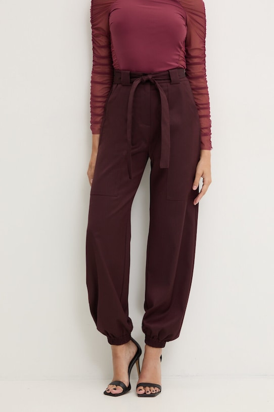 Kalhoty Pinko high burgundské 104379.A1B3