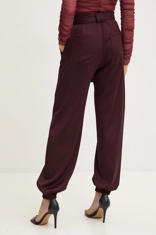 Îmbrăcăminte Pinko pantaloni 104379.A1B3 burgundia