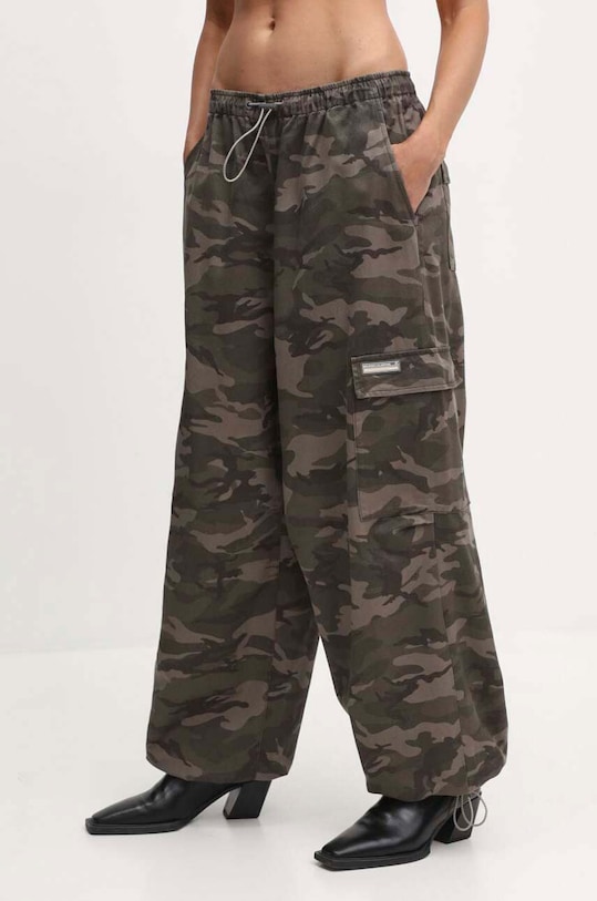 Miss Sixty pamut nadrág 6L2PJ2080000 PJ2080 szövet zöld 6L2PJ2080000