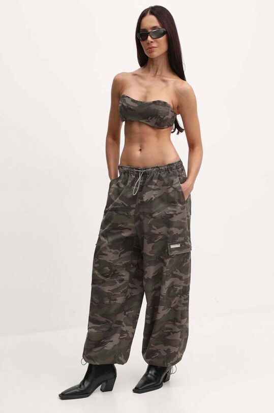 Miss Sixty pantaloni de bumbac 6L2PJ2080000 PJ2080 6L2PJ2080000 verde AW24
