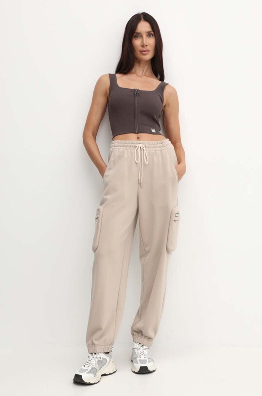 Miss Sixty pantaloni de trening 6L2PJ0670000 PJ0670 KNITTED L/PANTS 6L2PJ0670000 bej AW24