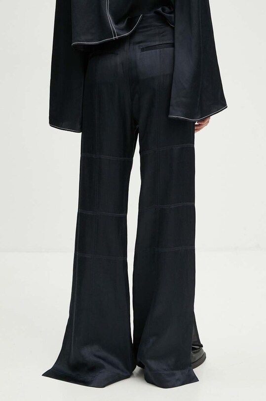 Oblečenie Nohavice s prímesou ľanu Day Birger et Mikkelsen Jonas - High Shine Blend RD DAY65243257 tmavomodrá