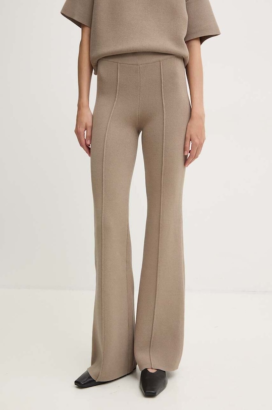 Remain pantaloni de trening Knit Leggings tricotaj bej 5017733001