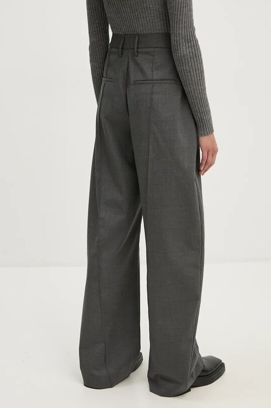 Одяг Штани з домішкою вовни Remain Curved Leg Pants 5018991959 сірий